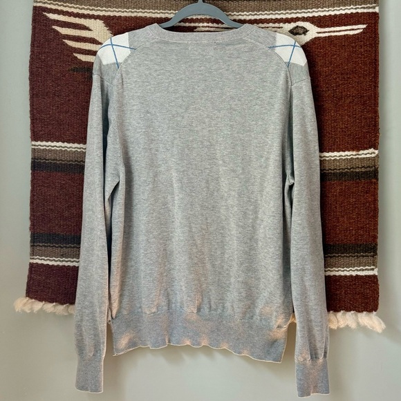 Brooks Brothers Supima Cotton V-Neck Argyle Sweater - Picture 2 of 7